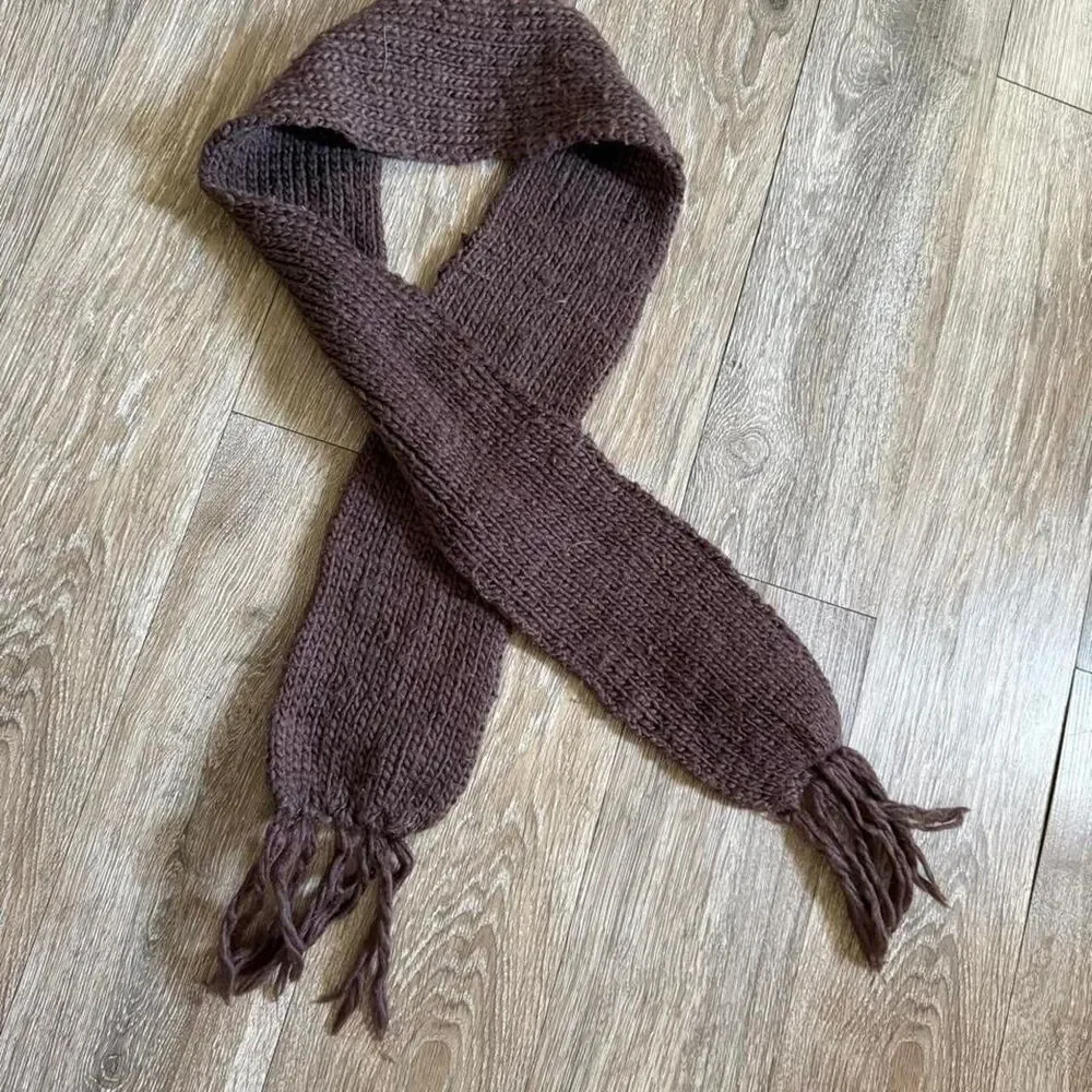Unbranded Women's Brown Scarf-wraps